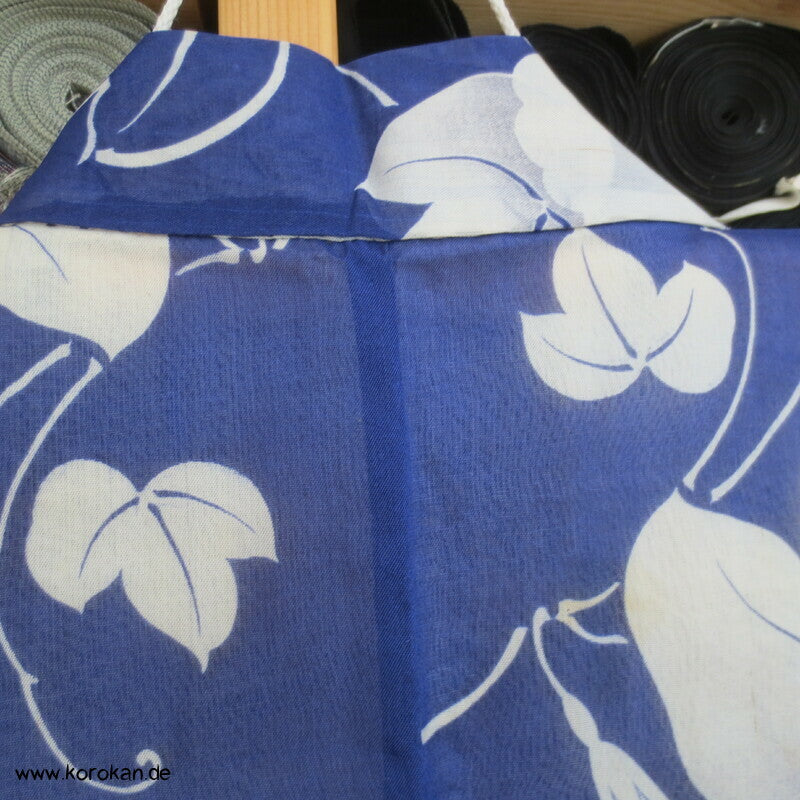 Ackerwinden auf blau Hitoe Kimono
