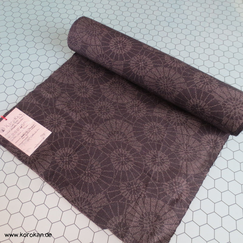Bangasa Papierschirme Kasuri Wolle / Seide Kimono Stoff