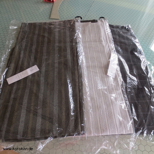 gestreifter dicker Krepp Yukata Kimono, reine Baumwolle