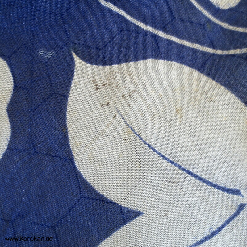 Ackerwinden auf blau Hitoe Kimono