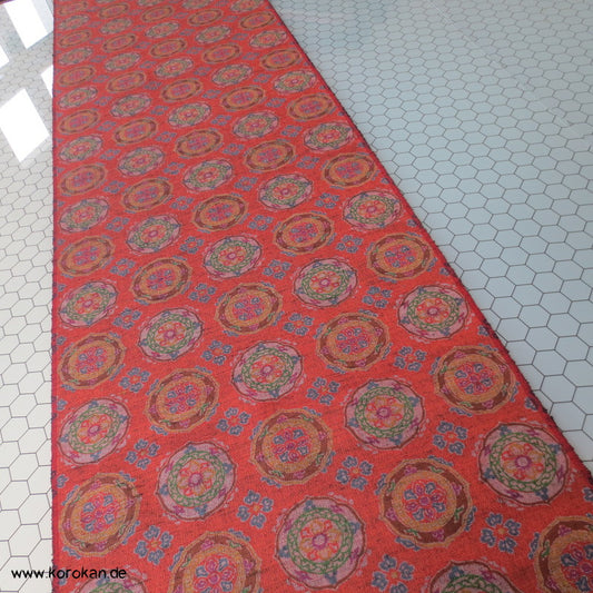 rost - bunte Ornamente Druck Kimono Mischgewebe