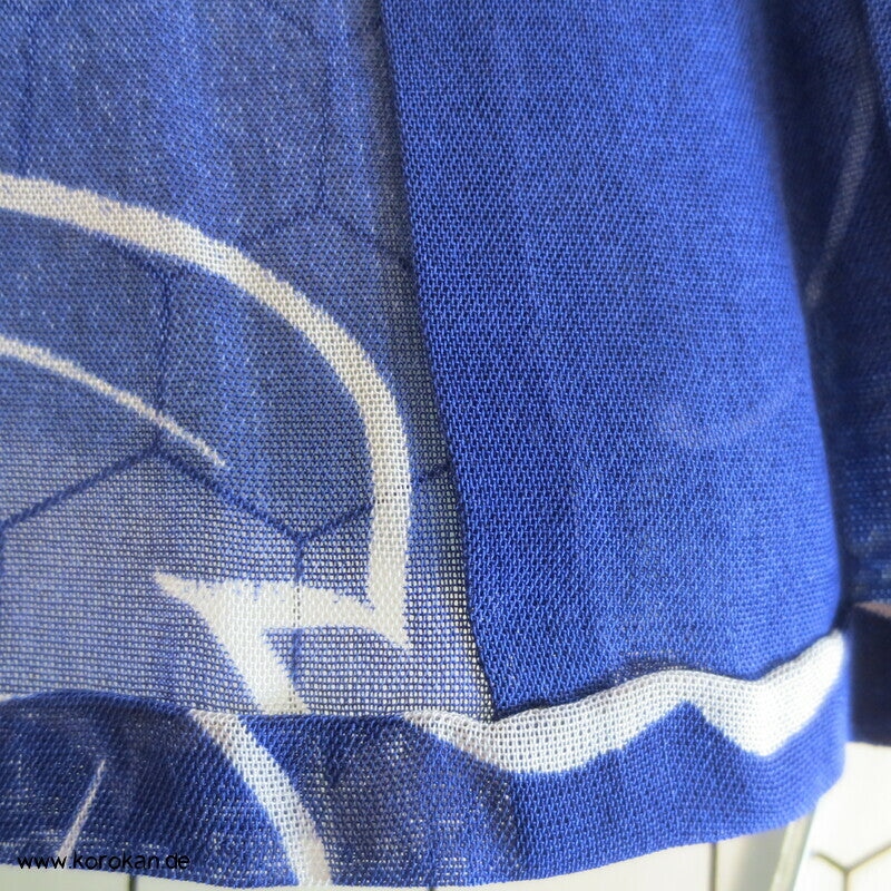Ackerwinden auf blau Hitoe Kimono