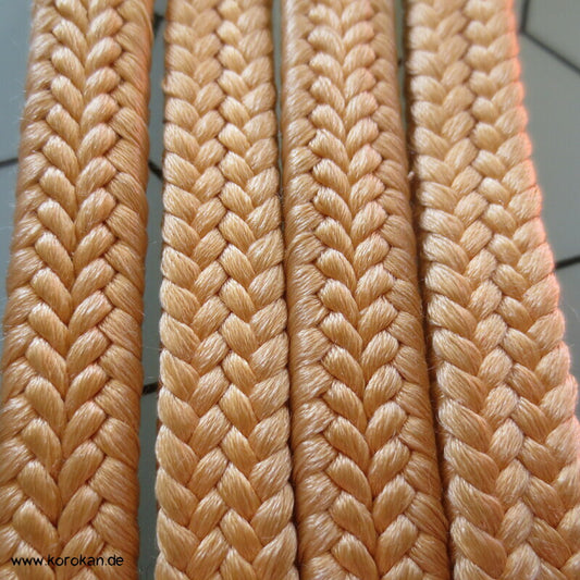 hellgelbmessing / beige Obijime, Seide