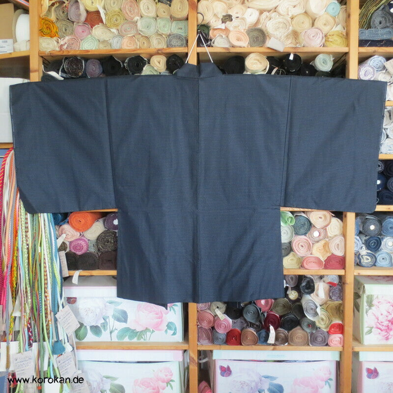 Tsumugi Seiden Kikko Kasuri Haori Jacke, Landschaftsbildfutter