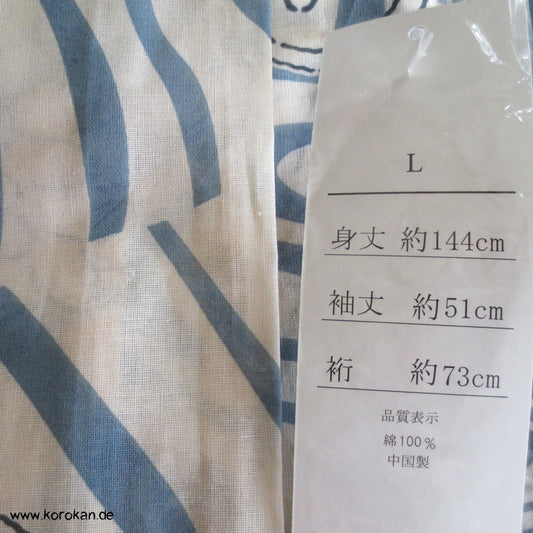 Männer Yukata Kimono, reine Baumwolle
