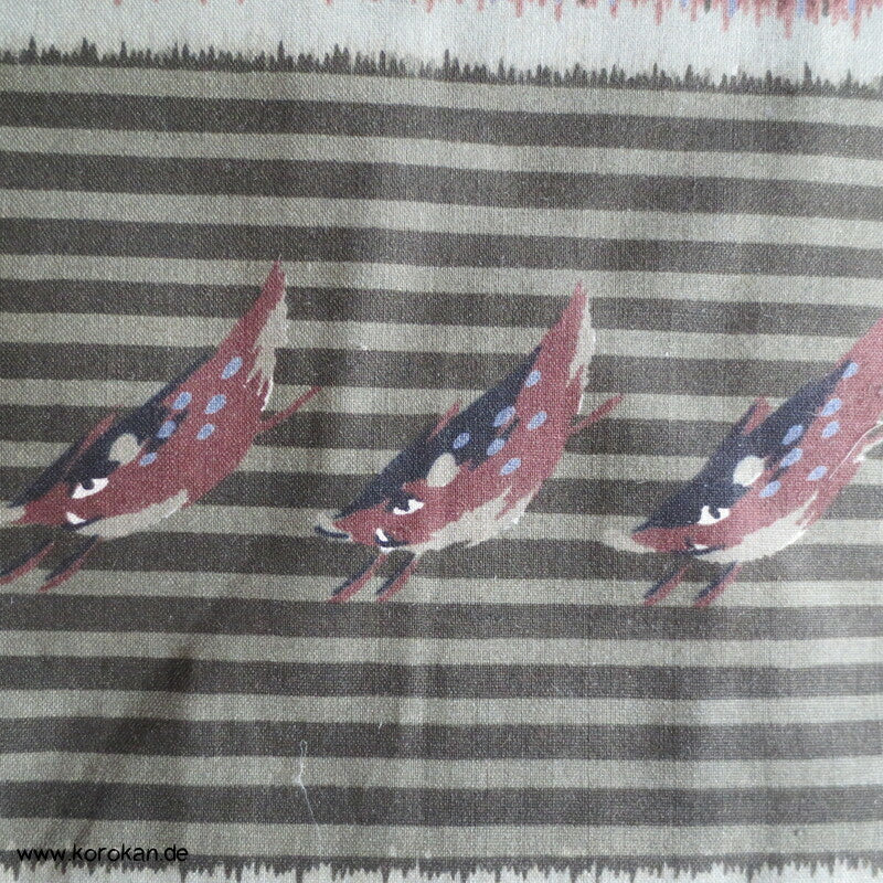Wildschweine, Regenschirme, Blüten, Kanji Juban Kimono