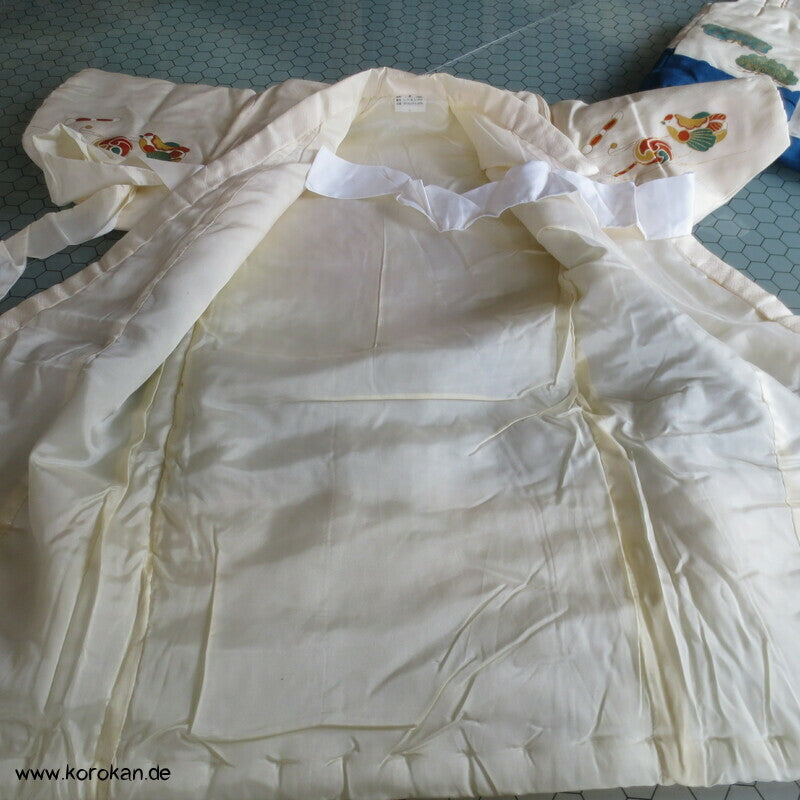 japanische Jungen / Säuglings Chanchanko gefütterte Weste und Kimono für Taufe