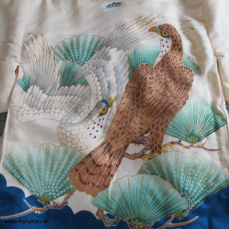 japanische Jungen / Säuglings Chanchanko gefütterte Weste und Kimono für Taufe