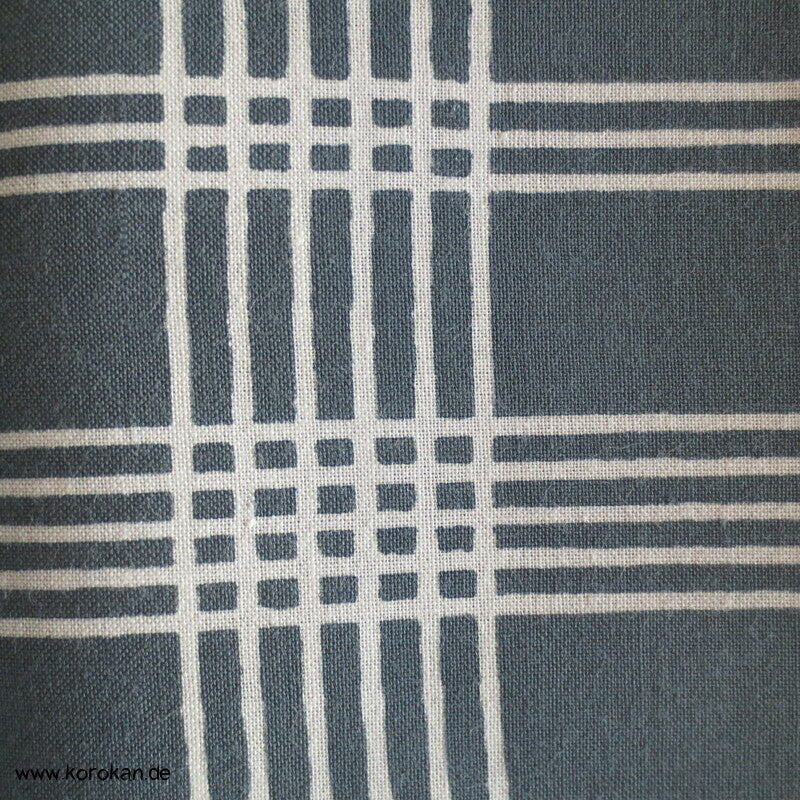 Symbol über Karo originalgehefteter Yukata Kimono Stoff