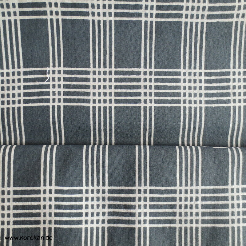 Symbol über Karo originalgehefteter Yukata Kimono Stoff