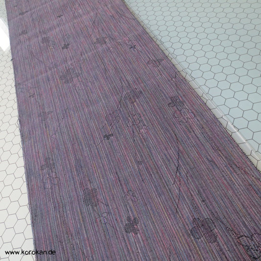 Blumenjacquard, bunte Fäden Wolle / Seide Kimono Stoff