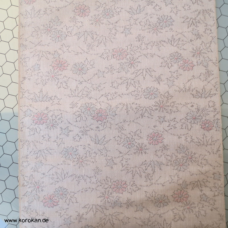 Chrysantheme Bambus Kasuri Crepe Georgette Wolle