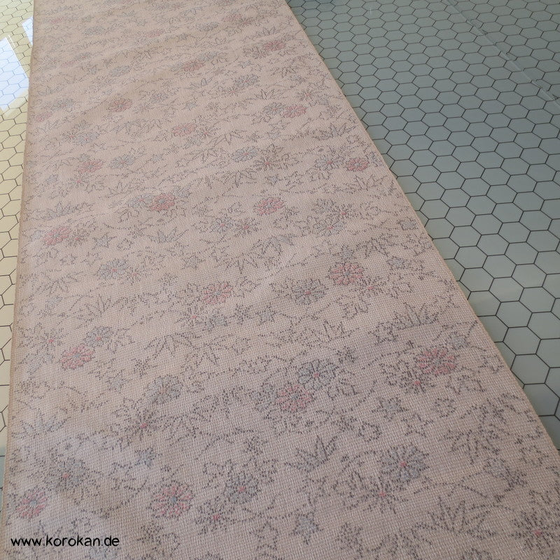 Chrysantheme Bambus Kasuri Crepe Georgette Wolle