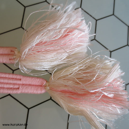 Pastell Blöcke Obijime, geflochten