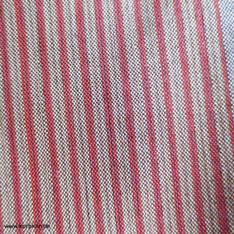 feiner Streifen blau/ rot Kimono Seide