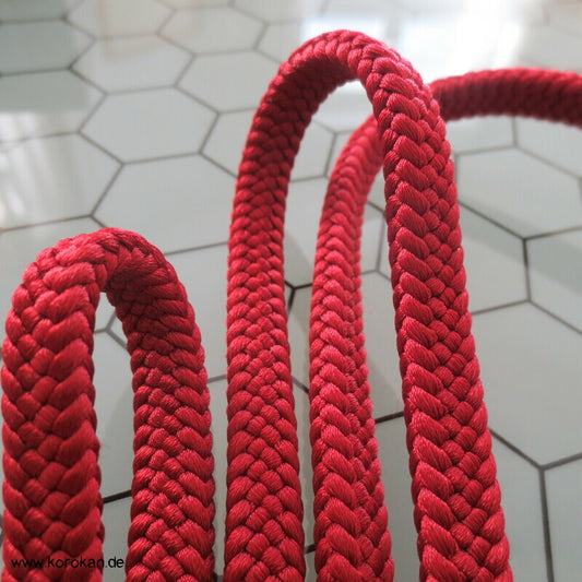 dunkles ziegelrot Obijime, Seide