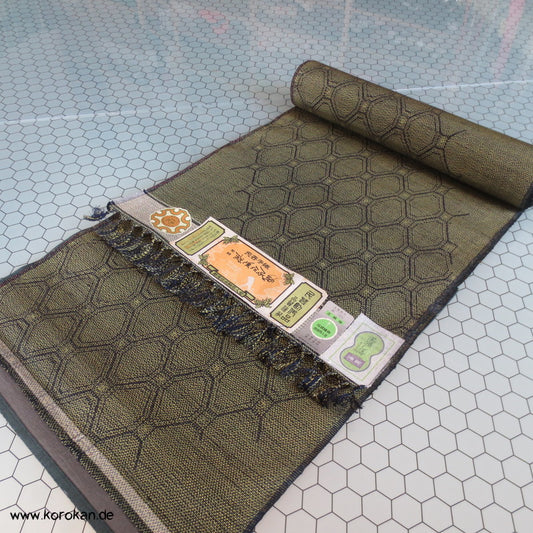 Kikko Kasuri blau gelb Tsumugi Seide Tanmono