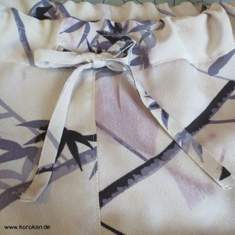 Pyjama Hose Upcycling aus Homongi Kimono, Rayon, Gr. L