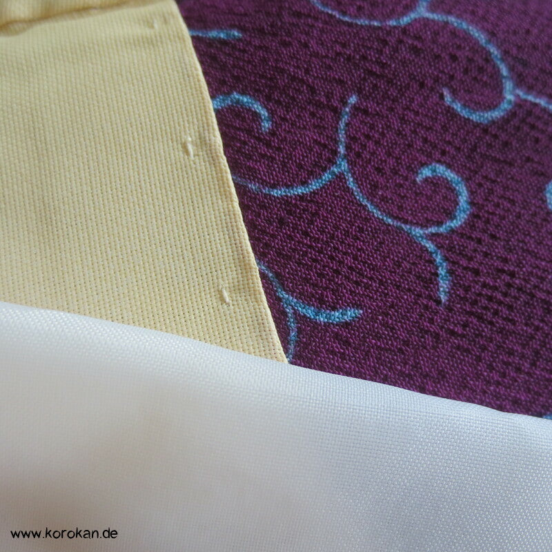 Murasaki violetter Haori Paulownia Arabesken