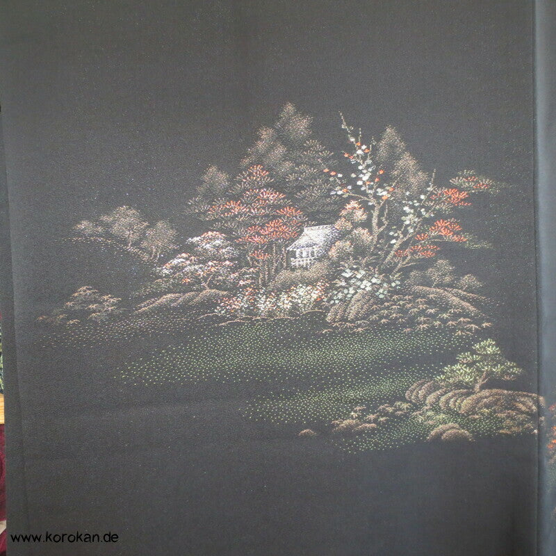 Urushi Landschaft Haori Kimono Jacke