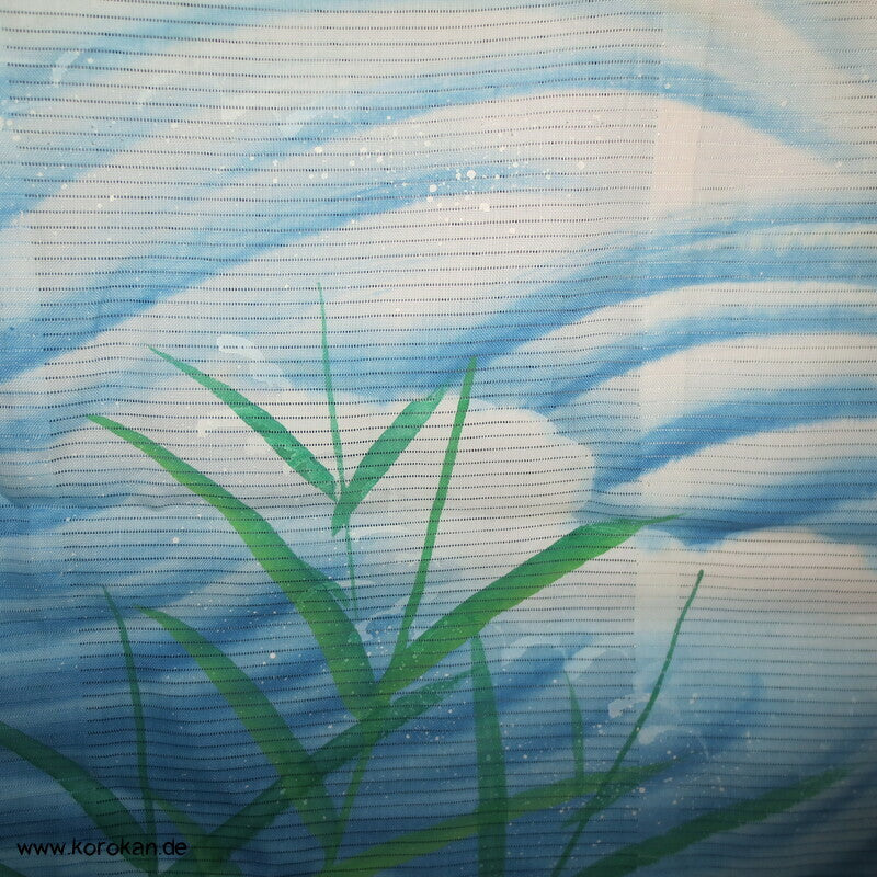 antiker Sommer Tauf Kimono für kleine Jungen, springender Koi