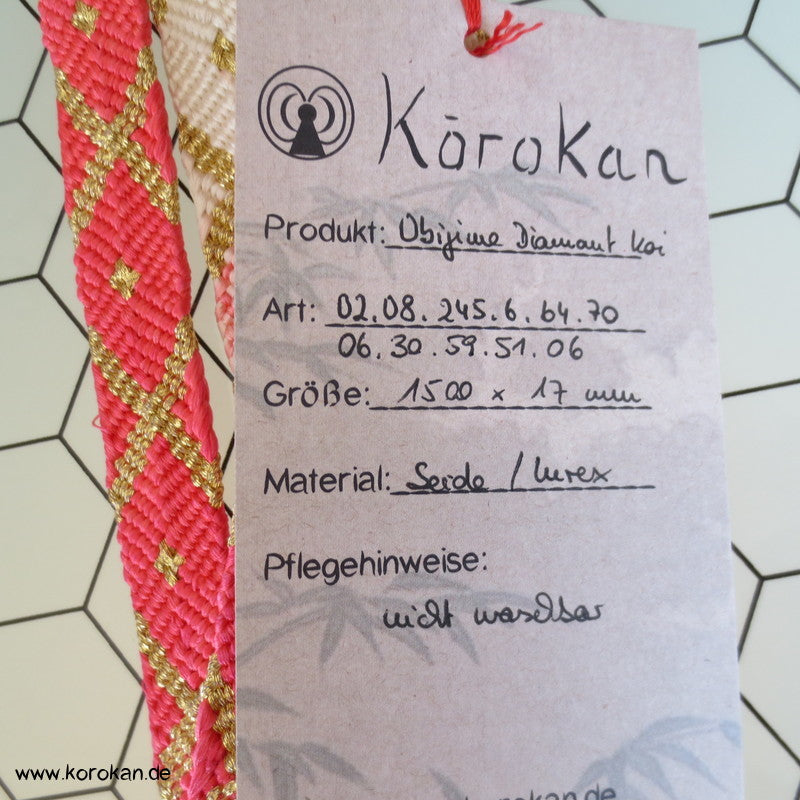 Diamant Koi Obijime, geflochten