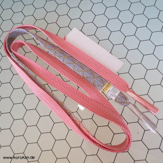 Diamantmuster, rosa - flieder Farbverlauf, Obijime, geflochten, neu