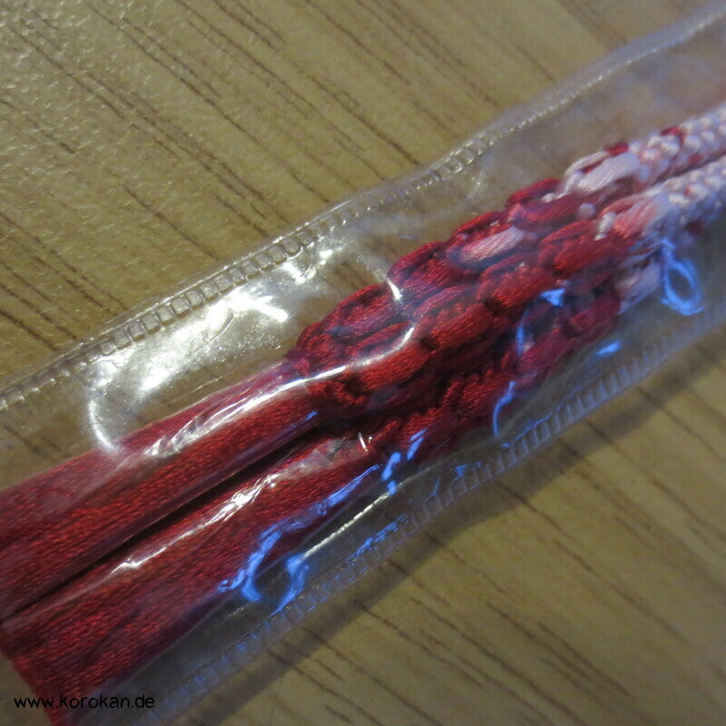Haori Himo - Seide, 2 strängig rosa rot