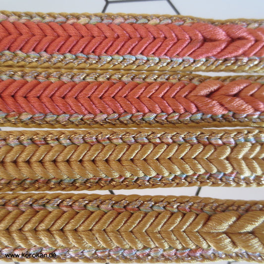 messing Verlauf Obijime, geflochten