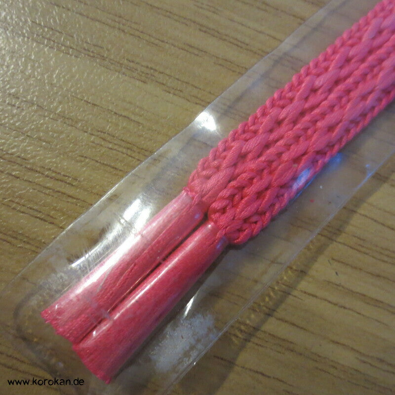 Haori Himo - Seide, Verlauf neon pink - weiß