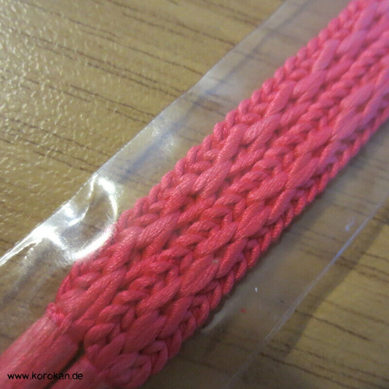 Haori Himo - Seide, Verlauf neon pink - weiß