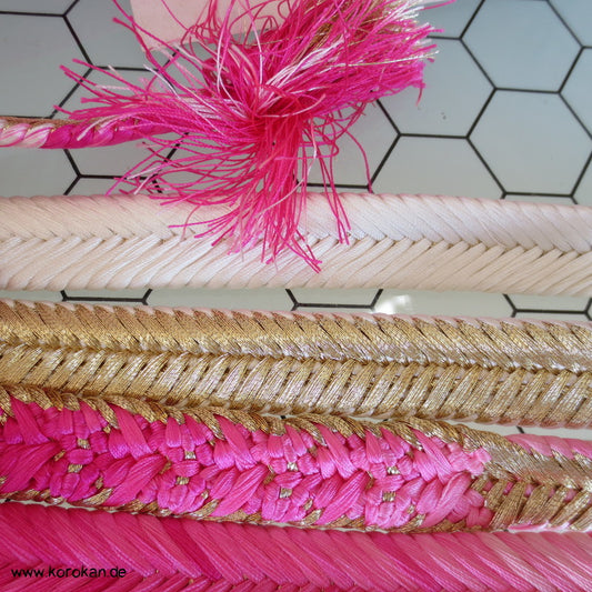 Koi pink Obijime, geflochten