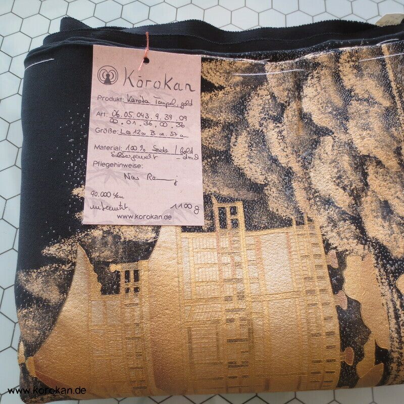 Tomesode, Tempellandschaft Seiden Karieba