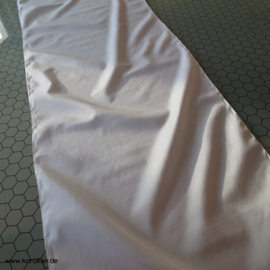 weiß uni Kimono Honan Futterseide