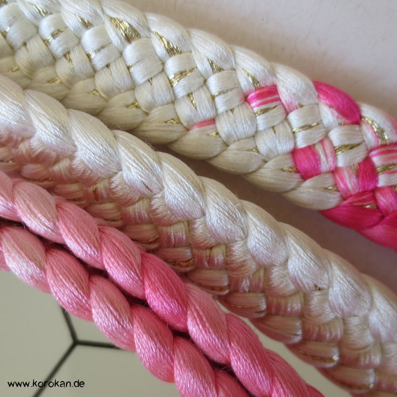 Koi Verlauf pink Obijime, geflochten