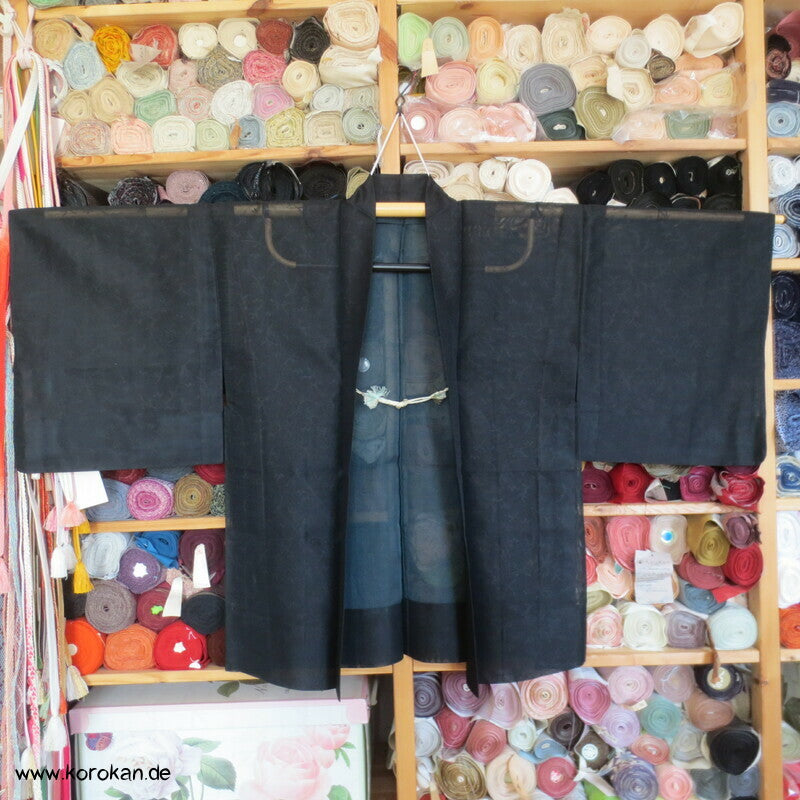 gewebte Zweige Haori Kimono Jacke - halbtransparent