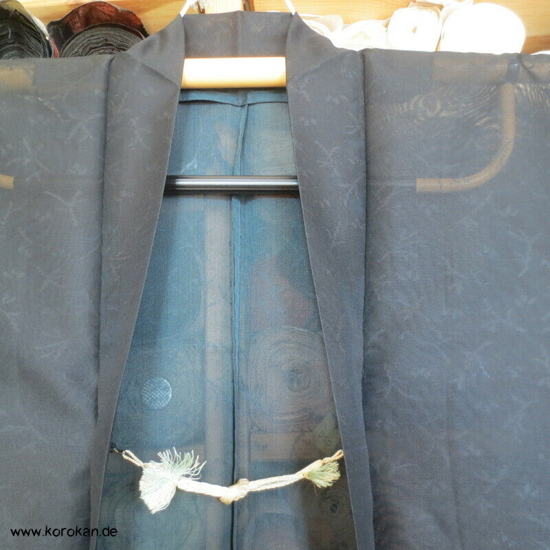 gewebte Zweige Haori Kimono Jacke - halbtransparent