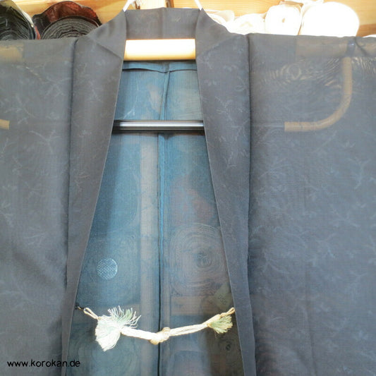 gewebte Zweige Haori Kimono Jacke - halbtransparent