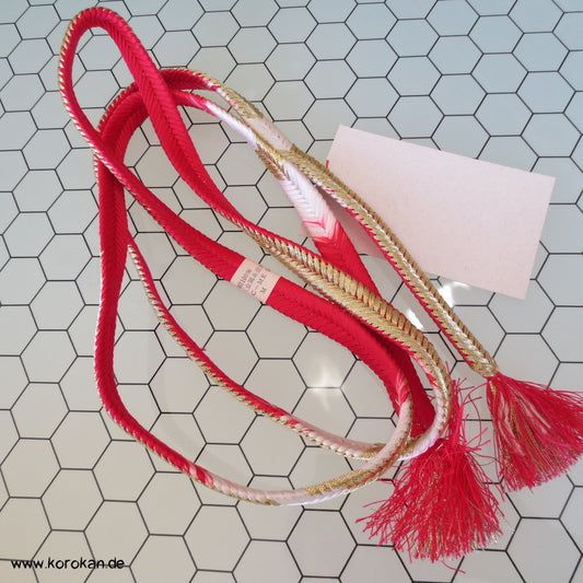 rot gold Koi Obijime, geflochten