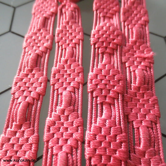 altrosa Durchbruchmuster Obijime, Seide