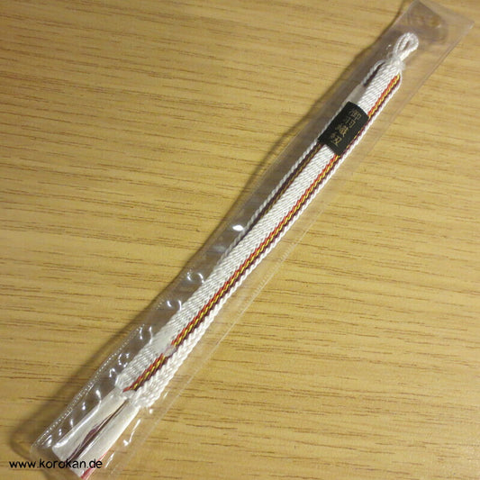 Haori Himo - Seide, bunte Streifen in weiß