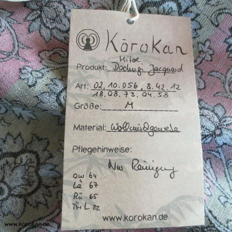 Arabesken Wolljacquard Dochugi Kimonojacke