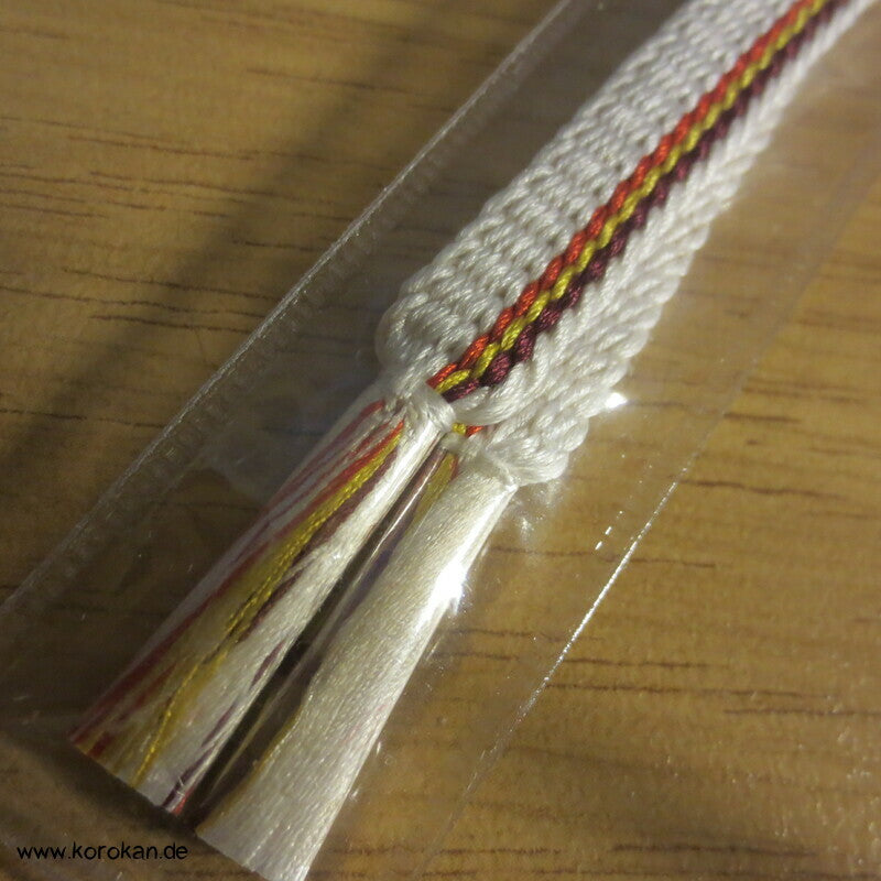 Haori Himo - Seide, bunte Streifen in weiß