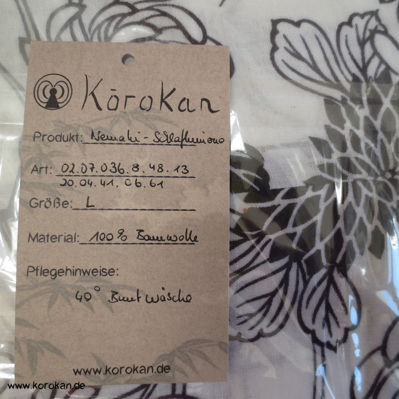 Blaudruck Nemaki - Kimono zum Schlafen