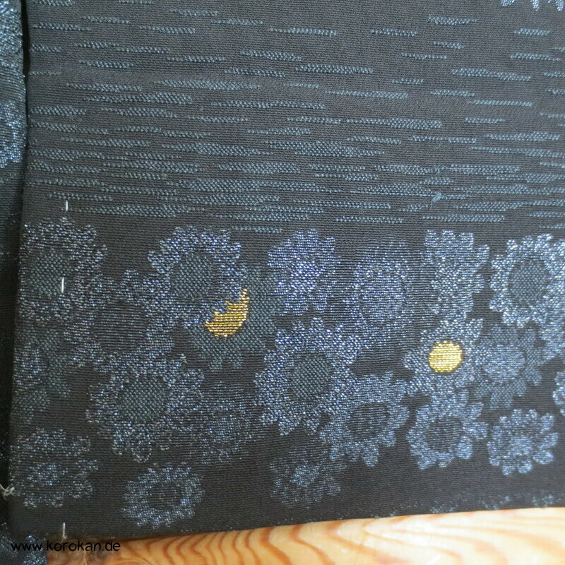 1960'er Lurex Blütenstreifen Haori
