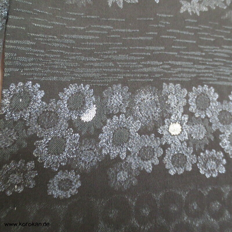 1960'er Lurex Blütenstreifen Haori