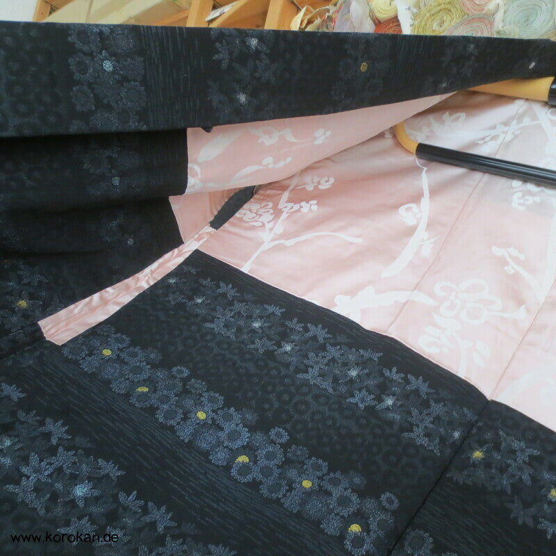 1960'er Lurex Blütenstreifen Haori