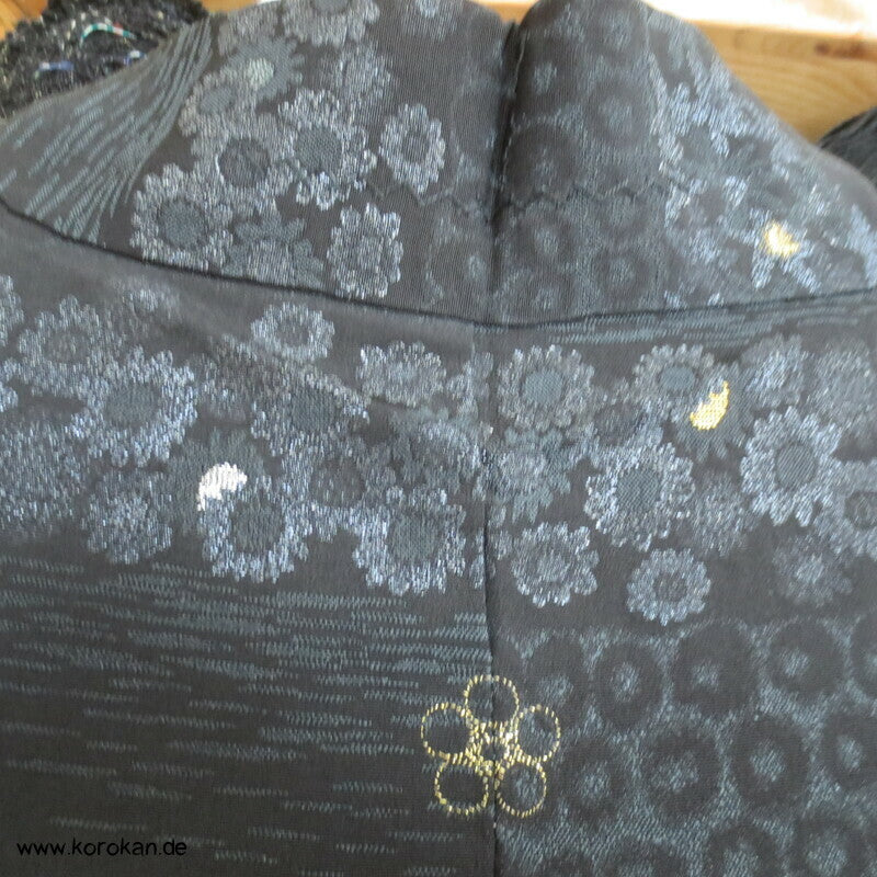 1960'er Lurex Blütenstreifen Haori