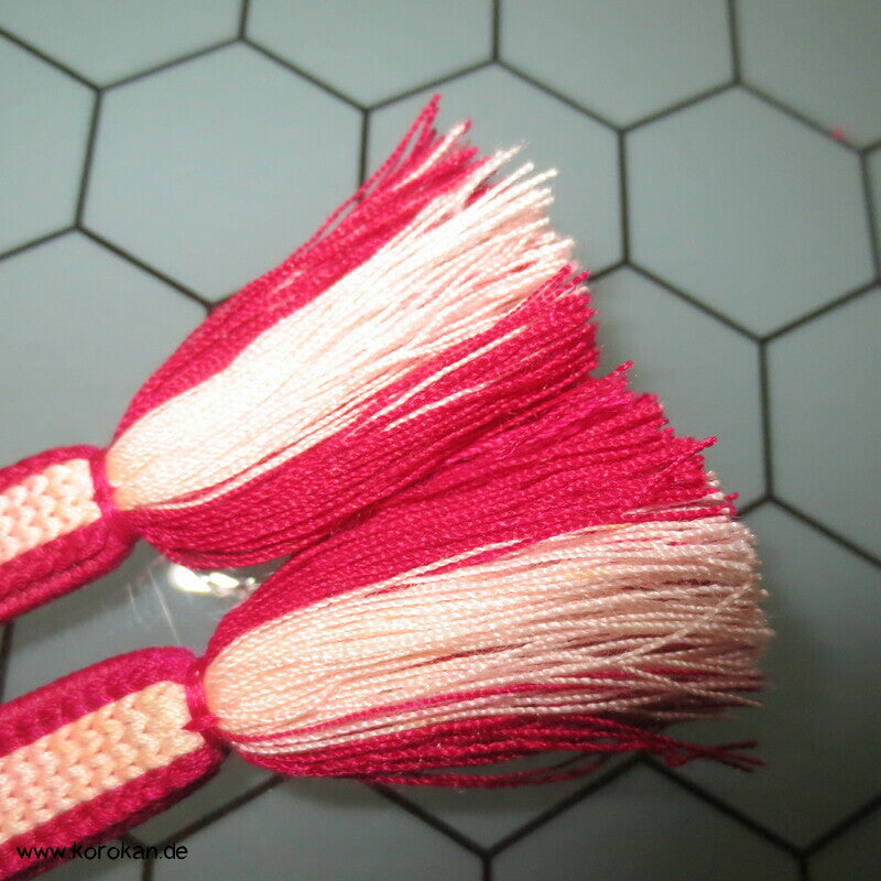 fuchsia natur Obijime, Seide