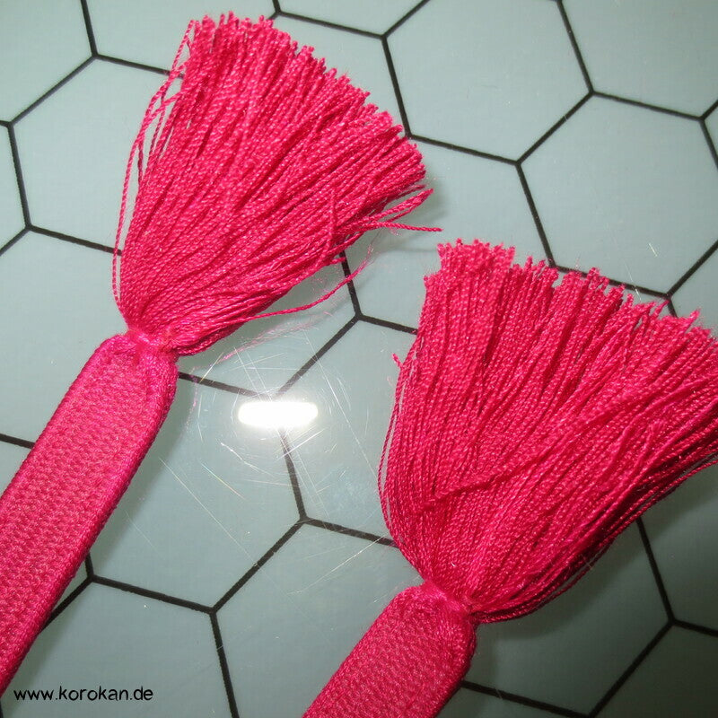 fuchsia natur Obijime, Seide